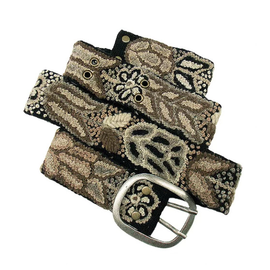 Jenny Krauss handmade embroidered belt