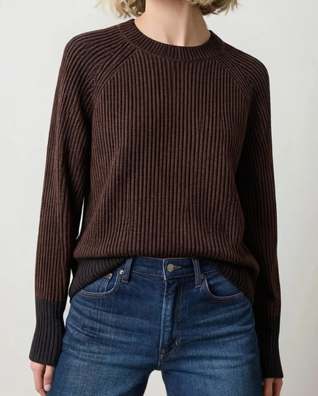 Plaited Crew Neck