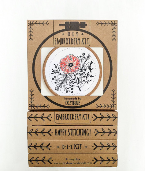 Embroidery Kit - Poppy Power