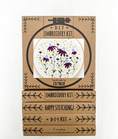 Embroidery Kit - Coneflower Magic
