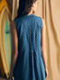 Pintuck detail on the Isha Dress by Faherty Brand