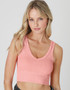 Reversible Herringbone Crop Top