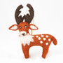 Winding Road felted deer ornament