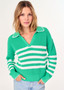 J Society stripe polo sweater