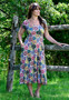 Brigitte Dress Retro Floral