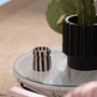 Black Striped Cabana Candle