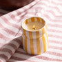 Ochre Stripe Cabana Candle