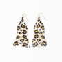 DELILAH CHEETAH FRINGE EARRINGS