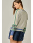 Color Block Fish Sweater