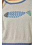Color Block Fish Sweater