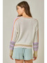 Color Block Fish Sweater