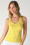 Reversible Lace Textured Tank Top