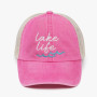 Lake Life Embroidery Mesh Back Baseball Cap