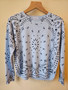 J Society Bandana Print Sweater, Chambray 23146