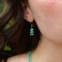 Artemis Turquoise Enamel Arrow Earrings