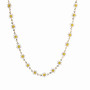 Dainty Daisy Enamel Gold-Plated Flower Chain Necklace
