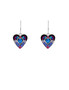 Small Red Crystal Heart Earring