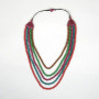 Classic 5 Strand Wooden Bead Necklace