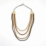 Classic 5 Strand Wooden Bead Necklace