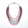 Classic 5 Strand Wooden Bead Necklace