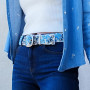 Blue Serenade Embroidered Belt