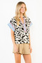 Abstract Pattern Short Sleeve Top