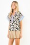 Abstract Pattern Short Sleeve Top