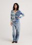 Zacket and Plover mix stripe cardigan