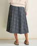 Chaka Midi Skirt - Ink Print