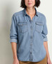 W's Piñon Soft Denim LS Shirt - Bar Harbor