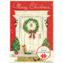 Christmas Home Puzzle Greeting Card