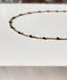 Nina Satellite Dotted Black Enamel Chain Nk