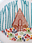 Embroidery Kit - Cozy Cabin