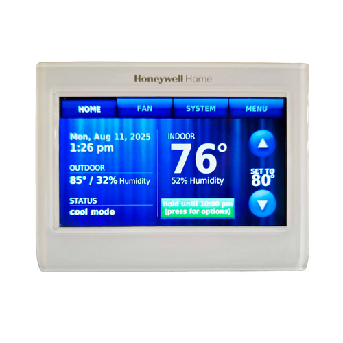 TH9320WF5003 Honeywell Wi-Fi 9000 color touch screen programmable thermostat (needs "C" wire)