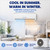 Classic America 12000 BTU Ductless Wall Mount Mini Split Inverter Air Conditioner with Heat Pump, 16 ft Line Set, Up to 500 Sq Ft Coverage, (19 SEER2, 120 VAC), WiFi/Alexa Ready