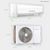 Classic America 9000 BTU Ductless Wall Mount Mini Split Inverter Air Conditioner with Heat Pump, 16 ft Line Set, Up to 400 Sq Ft Coverage, (23 SEER2, 120 VAC), WiFi/Alexa Ready