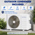 Classic America 9000 BTU Ductless Wall Mount Mini Split Inverter Air Conditioner with Heat Pump, 16 ft Line Set, Up to 400 Sq Ft Coverage, (23 SEER2, 120 VAC), WiFi/Alexa Ready