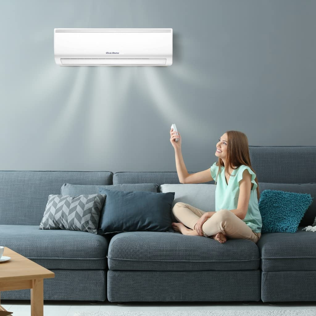 Classic America WiFi Alexa Ready Ductless Wall Mount Mini Split Inverter Air Conditioner with Heat Pump, Full Set (24000 BTU 20 SEER2 240VAC), Includes Installation Kit