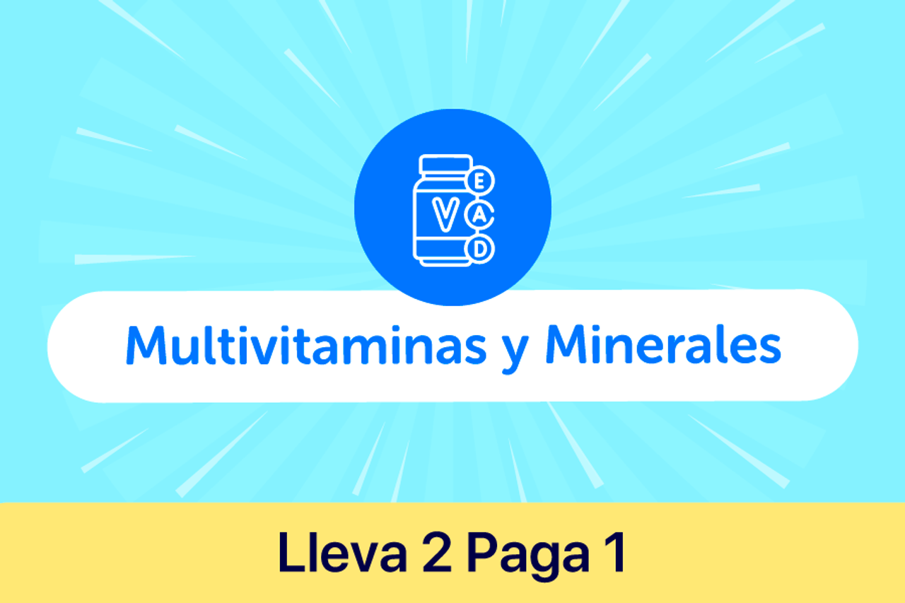 Multivitaminas y Minerales Lleva 2 Paga 1