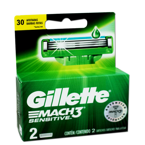 Gillette Mach 3 Sensitive Repuesto x 2 unidades