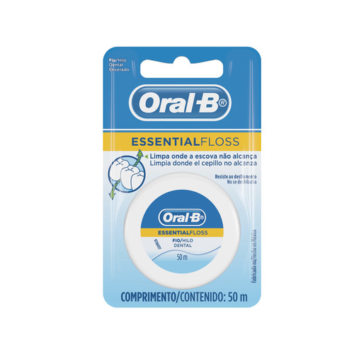 Hilo Oral-B Essential Floss MBF con Cera x 1 Unidad