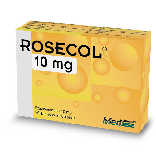 Rosecol 10MG Caja x 30 Tabletas
