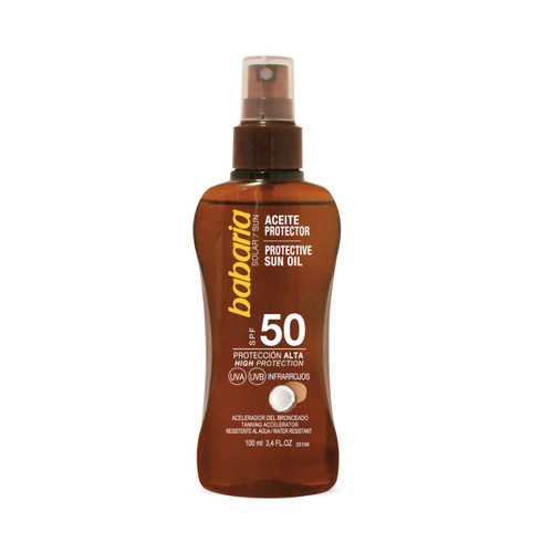 Babaria Aceite Protector Coco SPF50 Spray 100ML