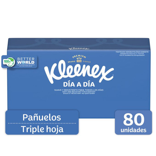 Kleenex Día a Día Caja x 80 Pañuelos