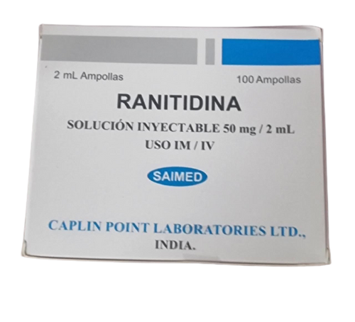 Ranitidina Saimed 50MG/2ML IM/IV Solución Inyectable 2ML