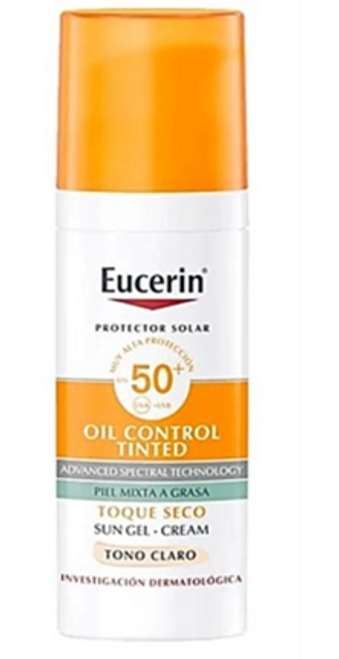 Eucerin Sun Facial Oil Control Tono Claro 50ML