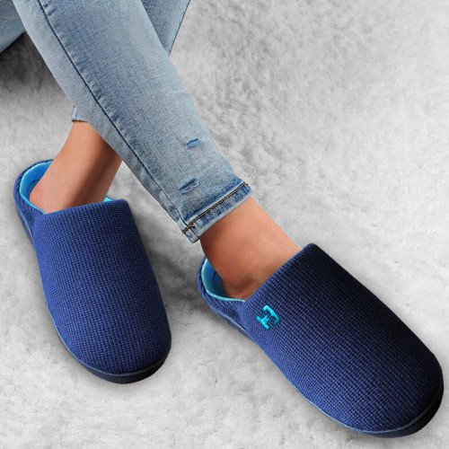 Pantufla Para Caballero Azul