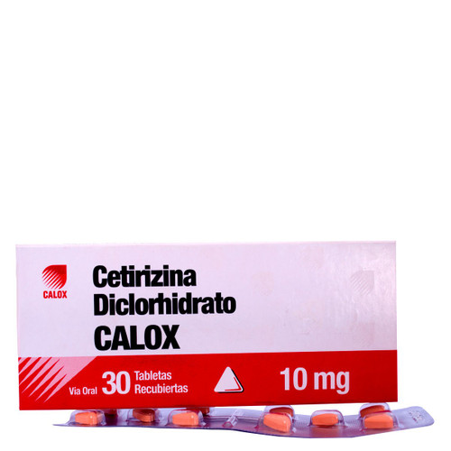 CETIRIZINA CALOX 10MG X 1 TABLETA