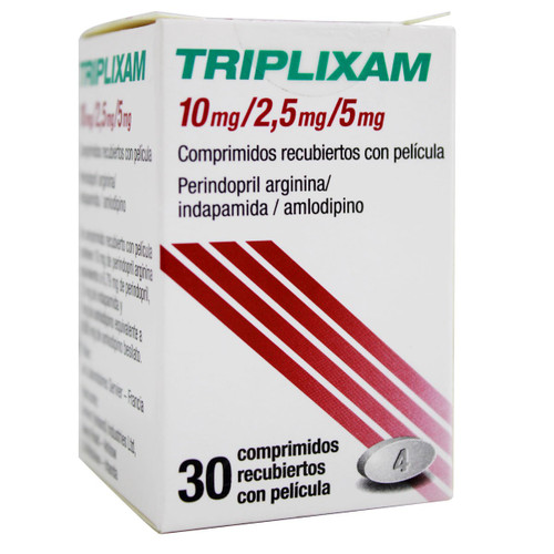 Triplixam 10MG/2.5MG/5MG x 30 Tabletas SN