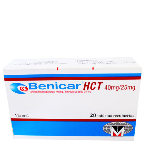 BENICAR HCT 40MG/25MG X 28 TABLETAS.